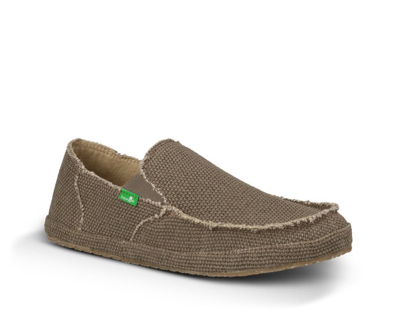 Sanuk Rounder Men's Shoes Brown | Canada 244EBC